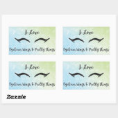 Aufkleber, Matte, 4,5 x 2,7 Zoll (Blatt o Rechteckiger Aufkleber (Blatt)