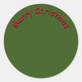 Aufkleber - Maus Santa (Vorderseite)