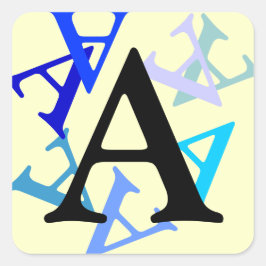 Aufkleber - mehrere Buchstaben