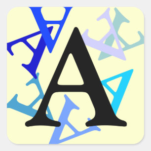 Aufkleber - mehrere Buchstaben