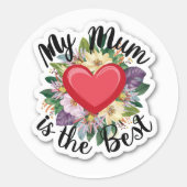 Aufkleber Meine Mama ist die beste (Vorderseite)