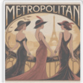 Aufkleber Metropolitan Art Nouveau (Vorderseite)