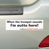 Aufkleber millionChristians.com Bumber Autoaufkleber (Auf Auto)