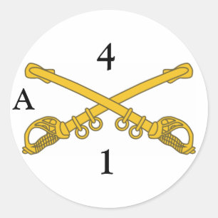Aufkleber mit 4cav-Insignien, 4, 1, A