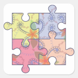 Aufkleber mit Autismus-Symbol