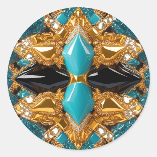 Aufkleber mit Bahamas-Farbdesign (Vorderseite)