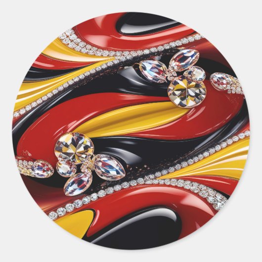 Aufkleber mit belgischer Farbgestaltung (Vorderseite)