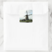 Aufkleber mit Bild von holländischer Windmühle (Tasche)