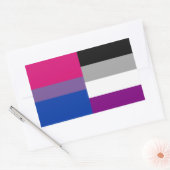 Aufkleber mit bisexueller/asexueller Flagge (Umschlag)