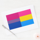 Aufkleber mit Bisexueller/pansexueller Flagge (Umschlag)