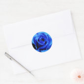 Aufkleber mit blauer Rose (Umschlag)