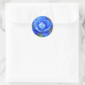Aufkleber mit blauer Rose (Tasche)