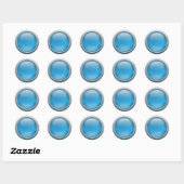 Aufkleber mit blauer Taste (Blatt)