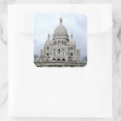 Aufkleber mit Blick auf Sacre Coeur de Paris (Tasche)