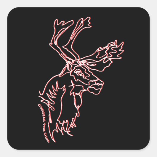 Aufkleber mit Carbou-Design (Vorderseite)