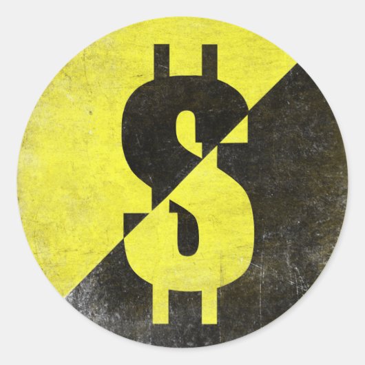 Aufkleber mit Cooler anarcho-kapitalistischer Flag (Vorderseite)