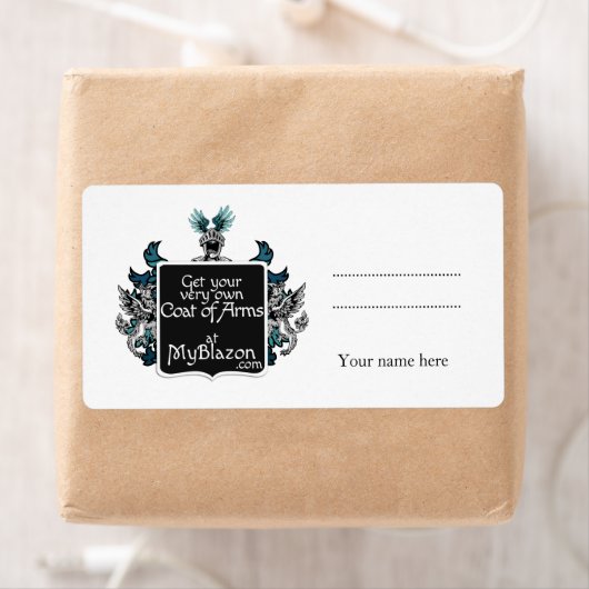 Aufkleber mit dem eigenen Wappen (Insitu)