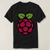 Aufkleber mit dem Logo "Raspberry pi" T-Shirt (Design vorne)
