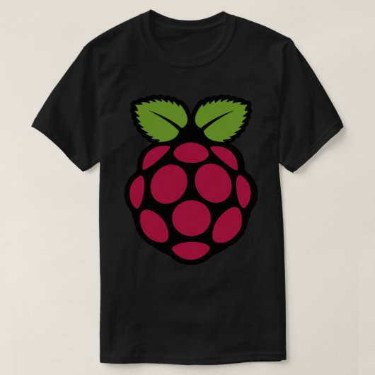 Aufkleber mit dem Logo "Raspberry pi" T-Shirt (Design vorne)