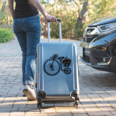 Aufkleber mit dem romantischen Fahrrad (Koffer Insitu)