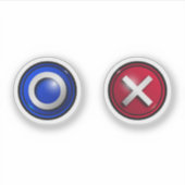 Aufkleber mit den Game-Wähltasten (Vorderseite)