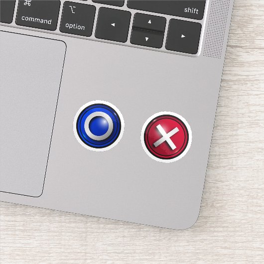 Aufkleber mit den Game-Wähltasten (Detail)