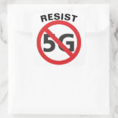 Aufkleber mit der 5G-Restart (Tasche)