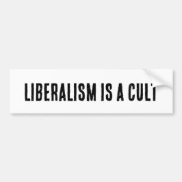 Aufkleber mit der Aufschrift: "Liberalismus ist ei Autoaufkleber