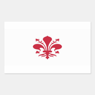 Aufkleber mit der Fahne von Florenz