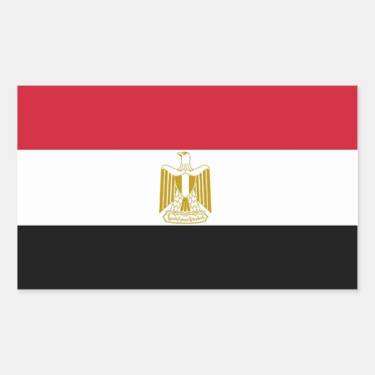 Aufkleber mit der Flagge Ägyptens (Vorderseite)