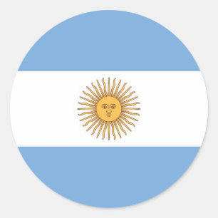 Aufkleber mit der Flagge Argentiniens