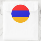 Aufkleber mit der Flagge Armeniens (Tasche)