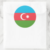 Aufkleber mit der Flagge Aserbaidschans (Tasche)