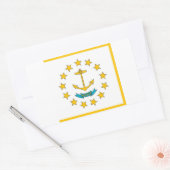 Aufkleber mit der Flagge auf der Insel Rhode (Umschlag)
