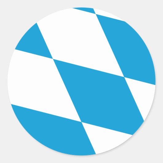 Aufkleber mit der Flagge Bayerns, Deutschland (Vorderseite)