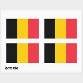 Aufkleber mit der Flagge Belgiens (Blatt)