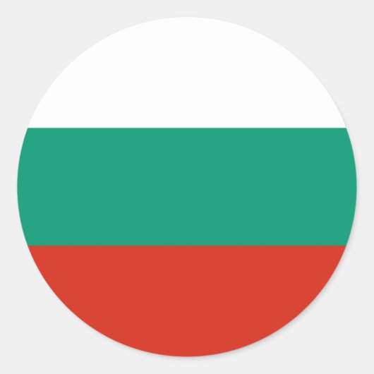 Aufkleber mit der Flagge Bulgariens (Vorderseite)