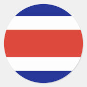 Aufkleber mit der Flagge Costa Ricas (Vorderseite)