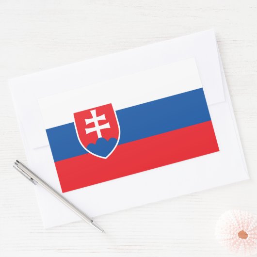 Aufkleber mit der Flagge der Slowakei (Umschlag)