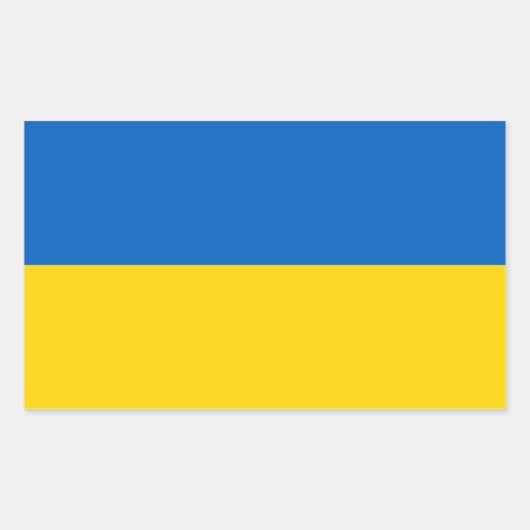 Aufkleber mit der Flagge der Ukraine (Vorderseite)