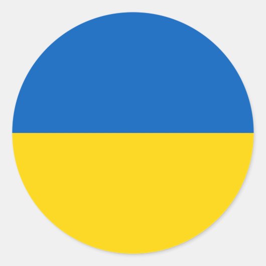 Aufkleber mit der Flagge der Ukraine (Vorderseite)