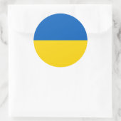 Aufkleber mit der Flagge der Ukraine (Tasche)