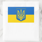 Aufkleber mit der Flagge der Ukraine (Tasche)