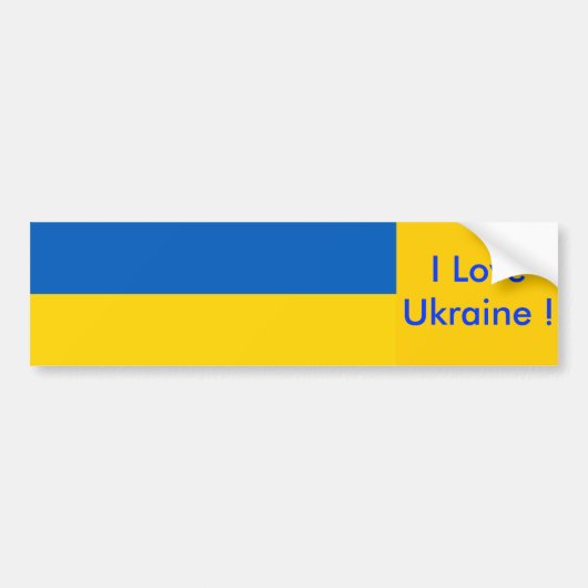 Aufkleber mit der Flagge der Ukraine Autoaufkleber (Vorne)