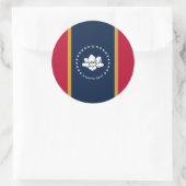 Aufkleber mit der Flagge des Bundesstaates Mississ (Tasche)
