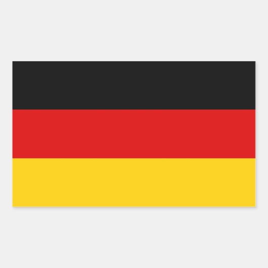 Aufkleber mit der Flagge Deutschlands (Vorderseite)