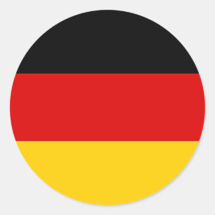 Aufkleber mit der Flagge Deutschlands