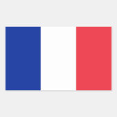 Aufkleber mit der Flagge Frankreichs (Vorderseite)