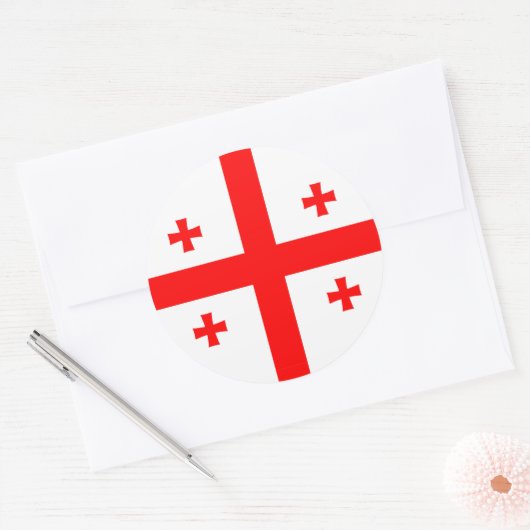 Aufkleber mit der Flagge Georgiens (Umschlag)