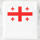 Aufkleber mit der Flagge Georgiens (Tasche)